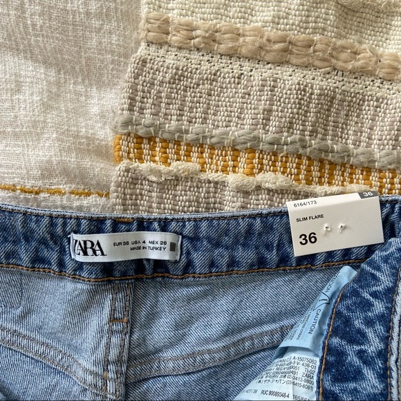Zara Slim Flare High Rise Jeans - Picture 5 of 6